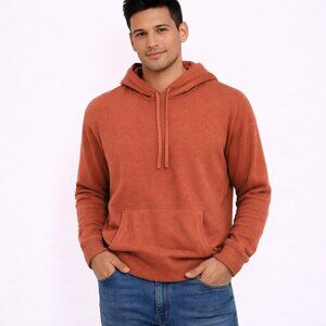 St. John's Bay Rust Hoody Sweater Comfy Cozy Fall Preppy School Travel Winter